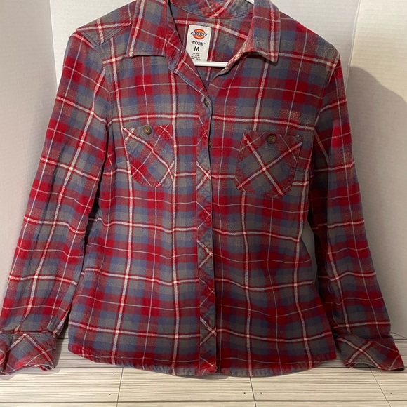 Dickies Other - Dickies Work Flannel Plaid Shirt Size Medium